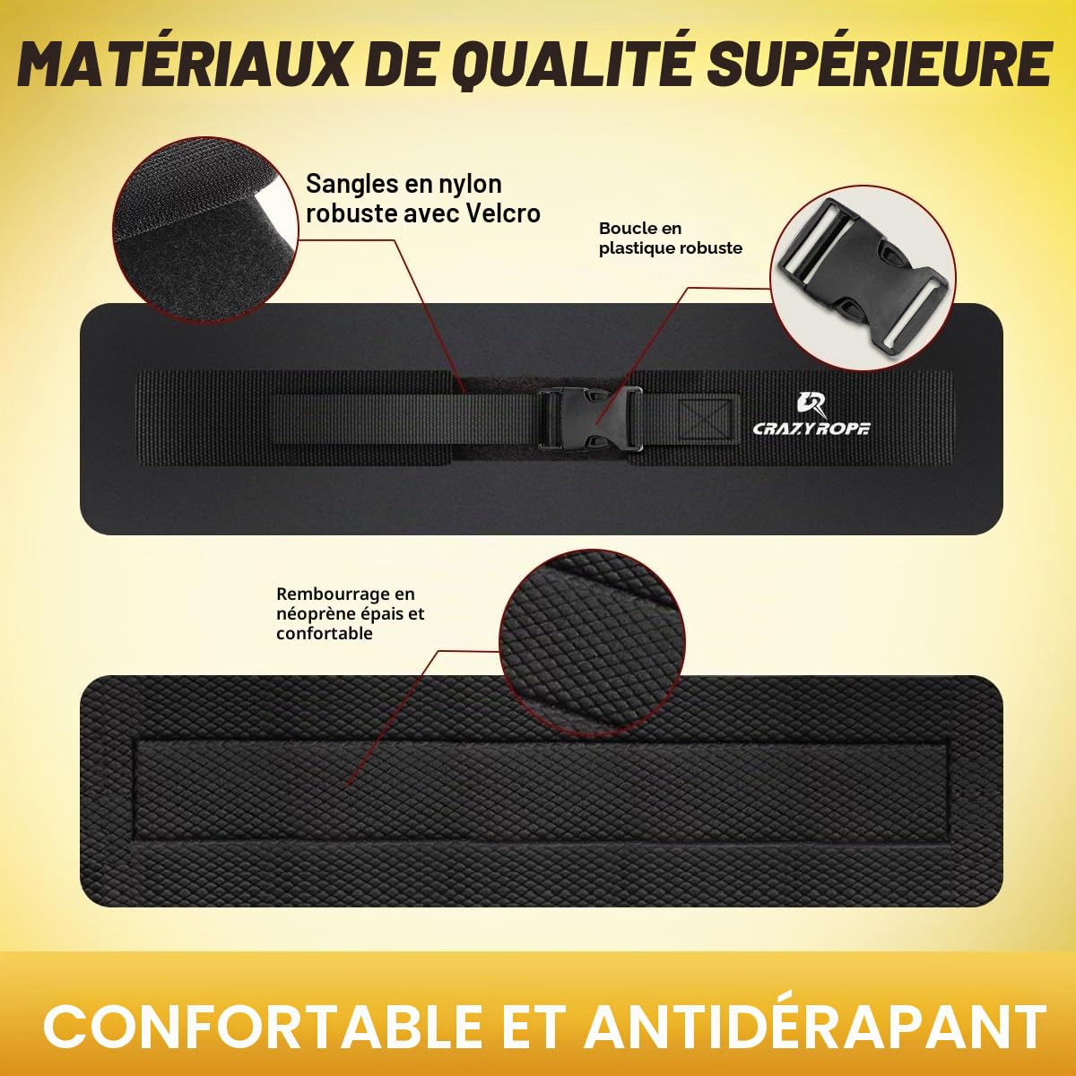 Hip Thrust Belt for Dumbbells, Ceinture de poussée de hanche pour haltères, kettlebells, ceinture de fessier pour poussée des hanches, des squats, des dips