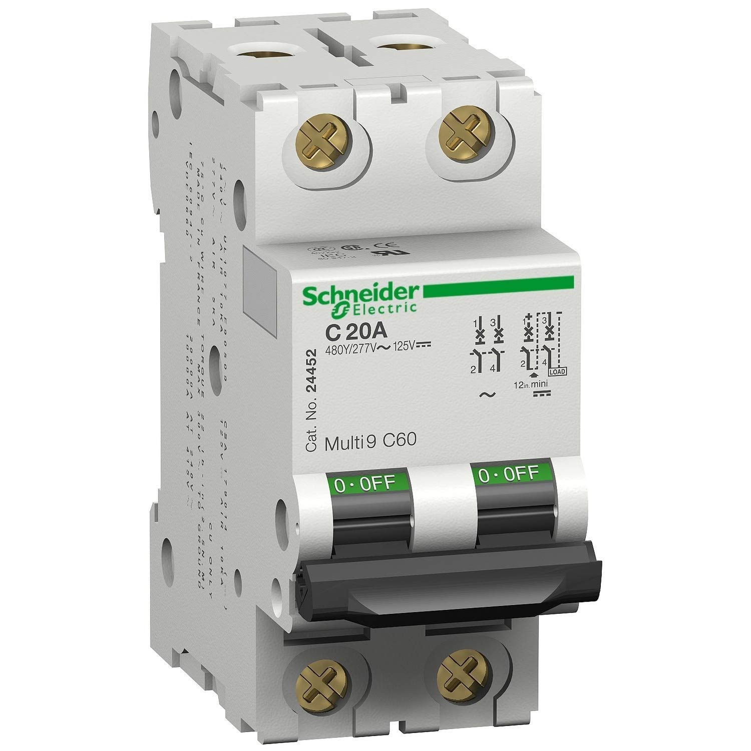 Schneider MCB 50A DP C-Curve ACTI9 10kA - A9N2P50C-image-49
