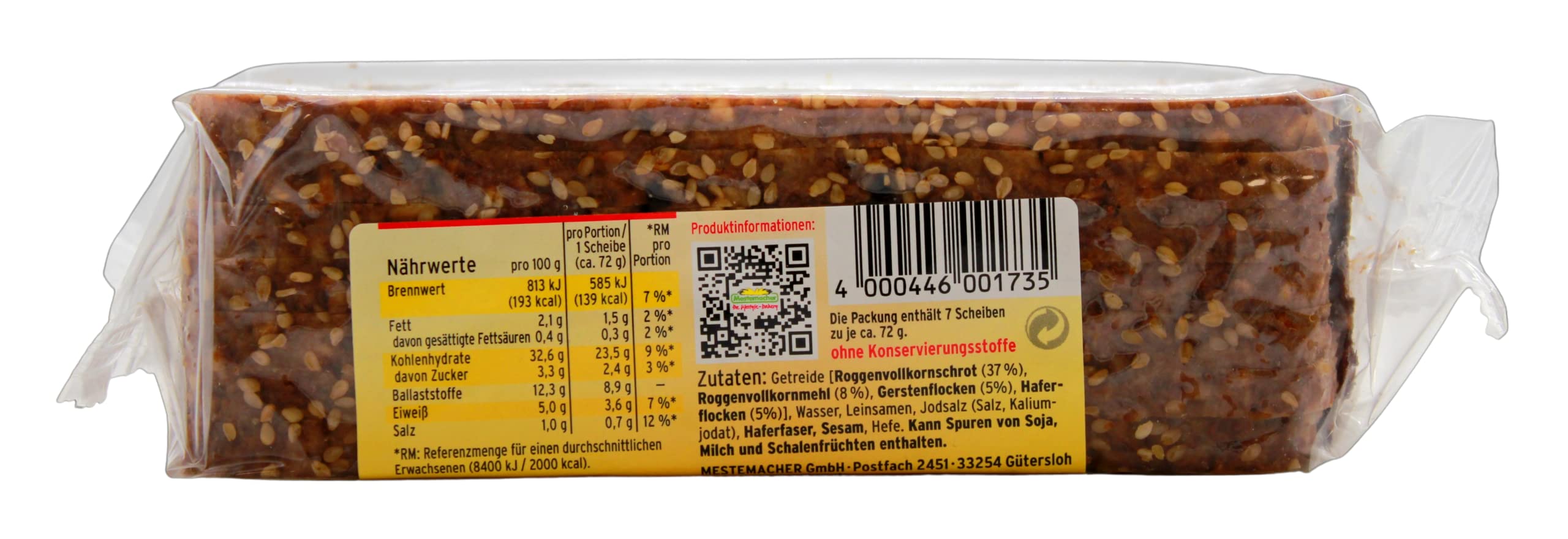 Mestemacher Mehrkornbrot, 9er Pack (9 x 500g)