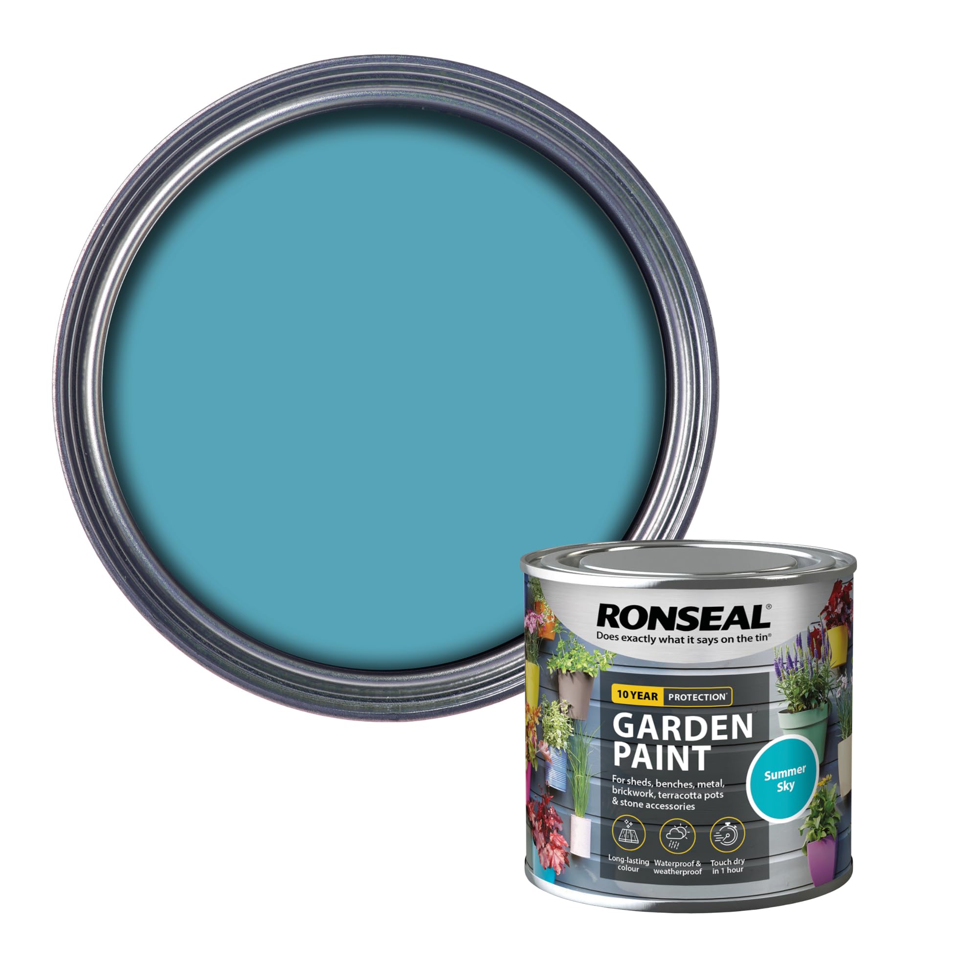 Ronseal Summer Sky Rslgpss250 250 Ml Garden Paint