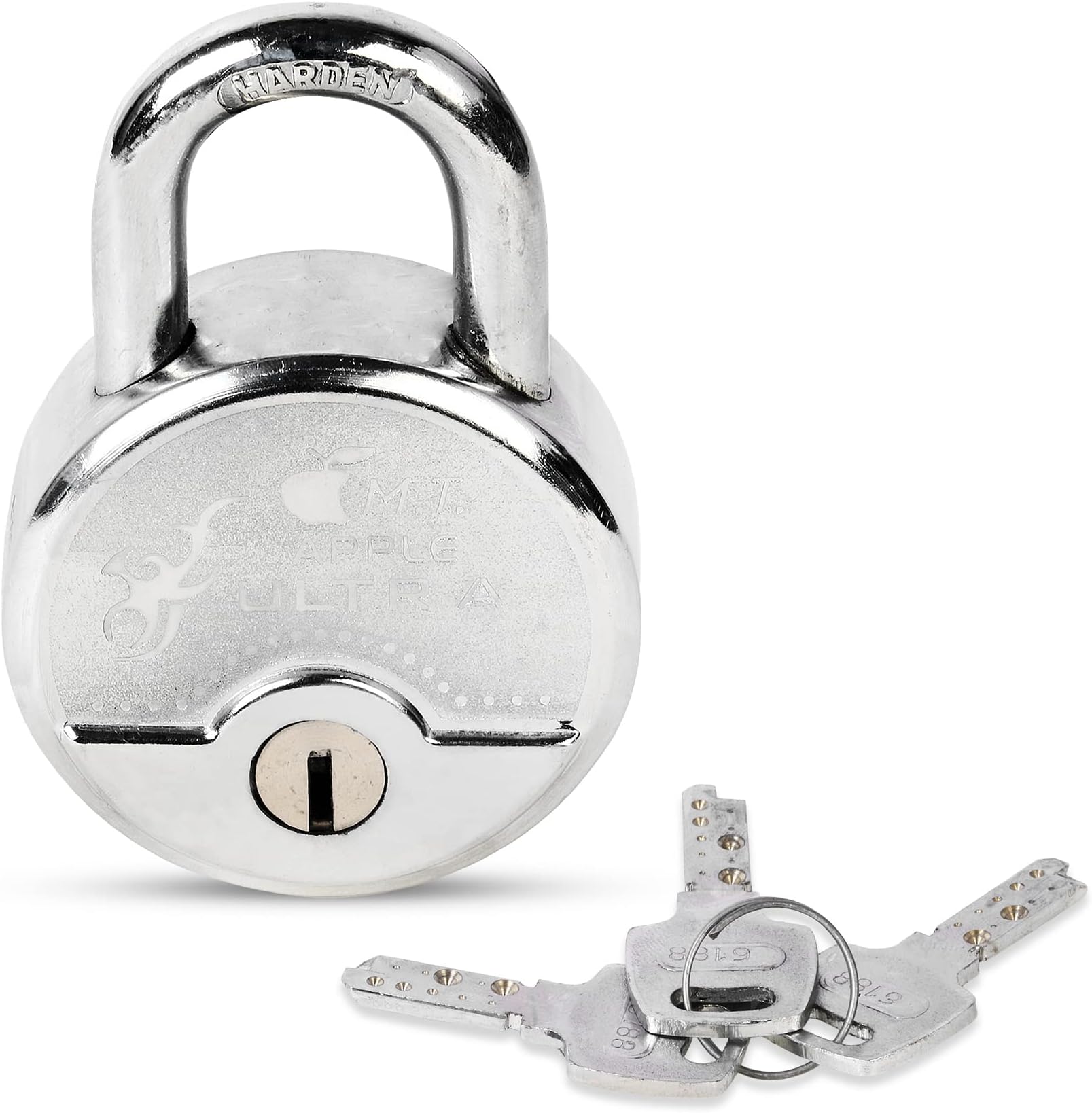 Strides Present Secure M.T Apple Ultra Padlock Door Lock Strong and Bravo Lock. 67mm. Computerised Key🔑(Jo apni chaabi se khule, surakcha ka WADA)