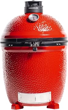 Kamado Joe Classic JoeTM III Standalone 18-inch Charcoal Grill in Red, Grill Gripper, and Ash Tool