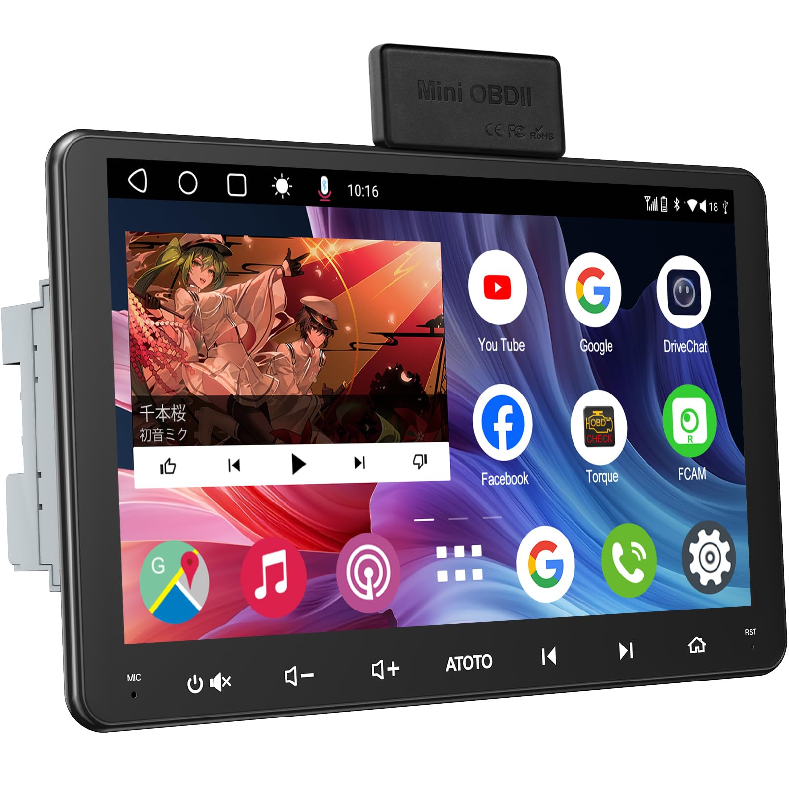 Amazon.co.jp: [9インチ] ATOTOEXCEL A6PF Android ダブルDIN