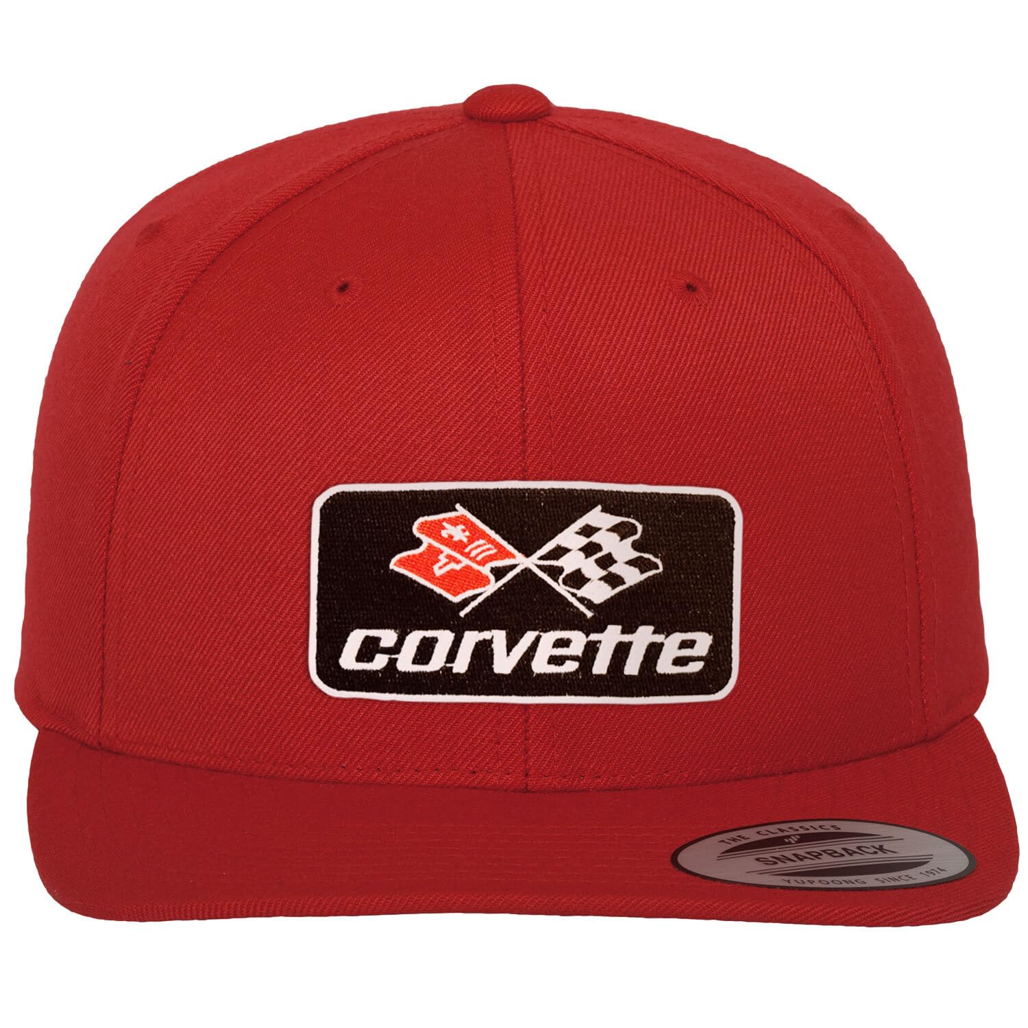 Chevrolet Officially Licensed Corvette C3 Patch Premium Snapback Cap (Red)