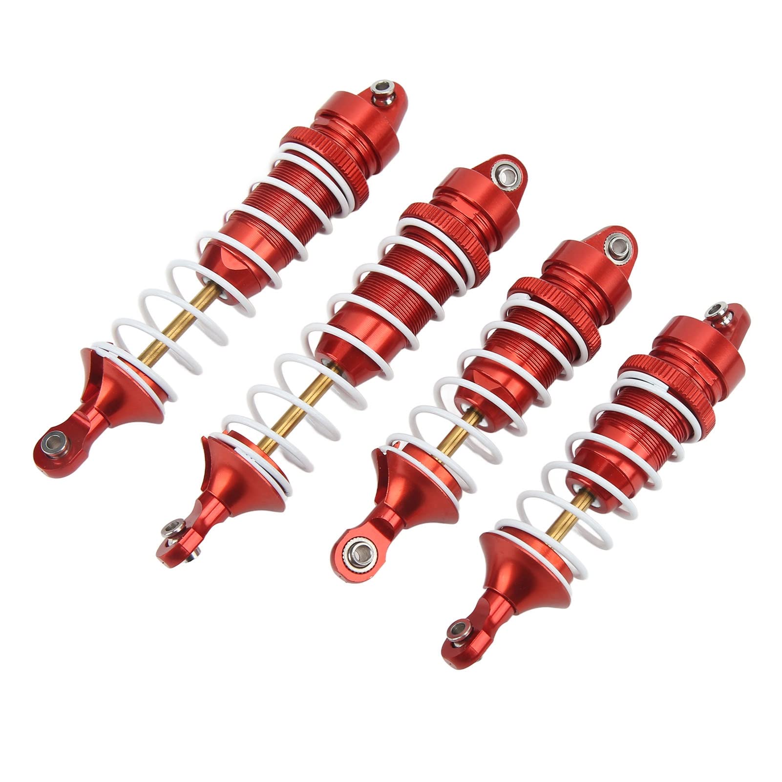 Amortiguador RC delantero trasero aleación de aluminio reemplazo RC coche resorte amortiguador para vehículo 1/10 (Roja)