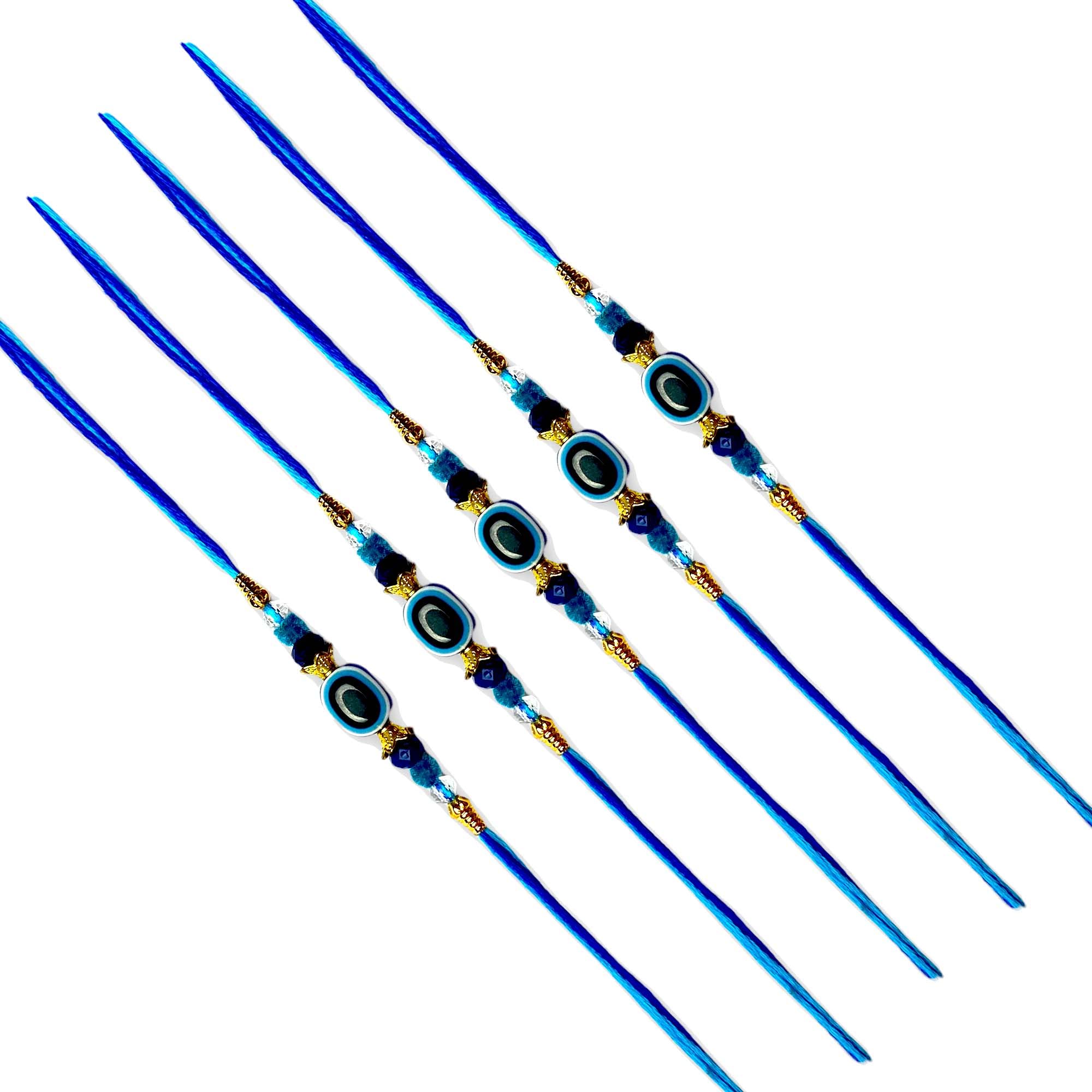 JEWELOPIA Multicolor Evil Eye Rakhi Combo Brother Rakshabandhan Rakhis for Men and Boys Included Roli and Chawal (Pack Of 5) (B0B79X12R1) Amazon Price History, Amazon Price Tracker