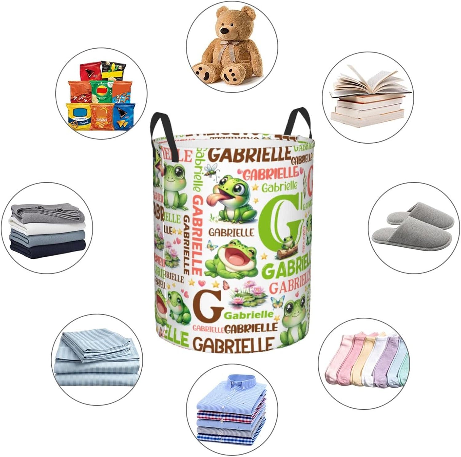Custom Name Laundry Hamper Personalized Dirty Clothes Basket for Baby Boys Girls Cowboy Gift Personalized Laundry Hamper Suitable for Bathroom Small