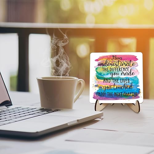 Miniatura 8 de Regalo de despedida para compañera de trabajo, regalos de jubilación para profesores, decoraciones de despedida, regalos de despedida para