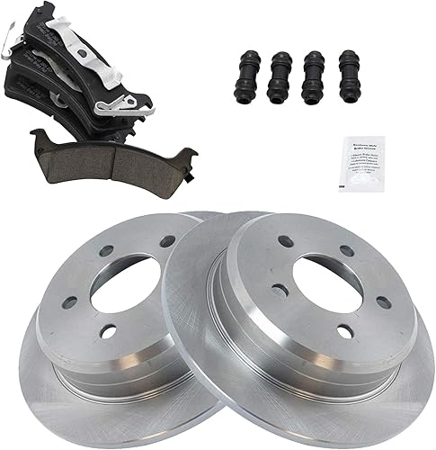 Miniatura 2 de Juego de pastillas de freno y rotores de cerámica traseras para Jeep Grand Cherokee 95-98