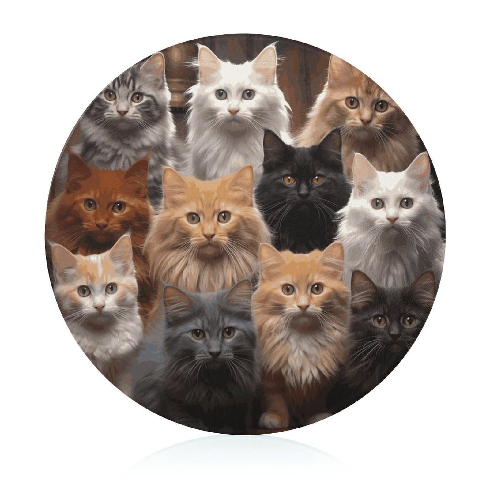 Planche à découper en verre trempé chat lavable et anti odeur pour la cuisine