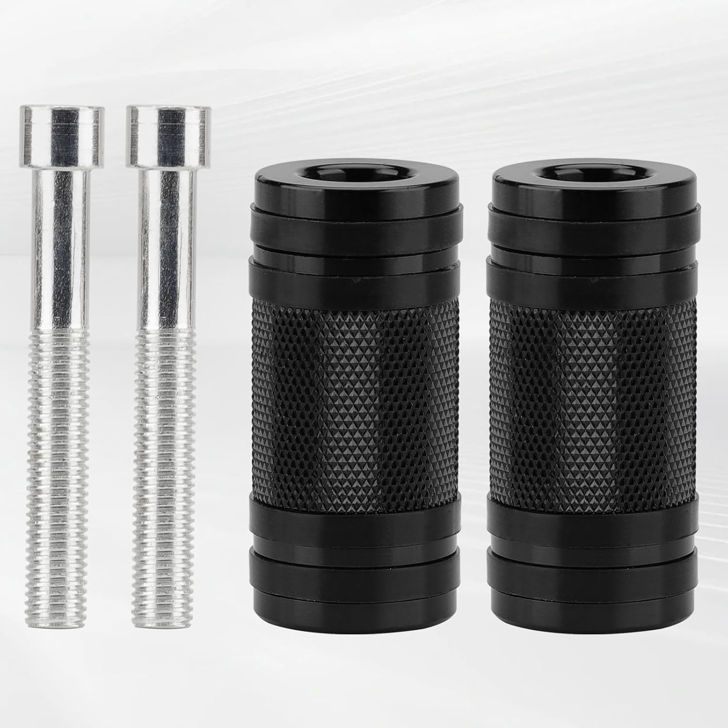 Motorcycle Shifter Peg Gear Shift Lever CNC Billet Foot Pegs Replacement for Harley Davidson Touring Softail Dyna Sportster Street Glide Road (Black-B,2pcs)