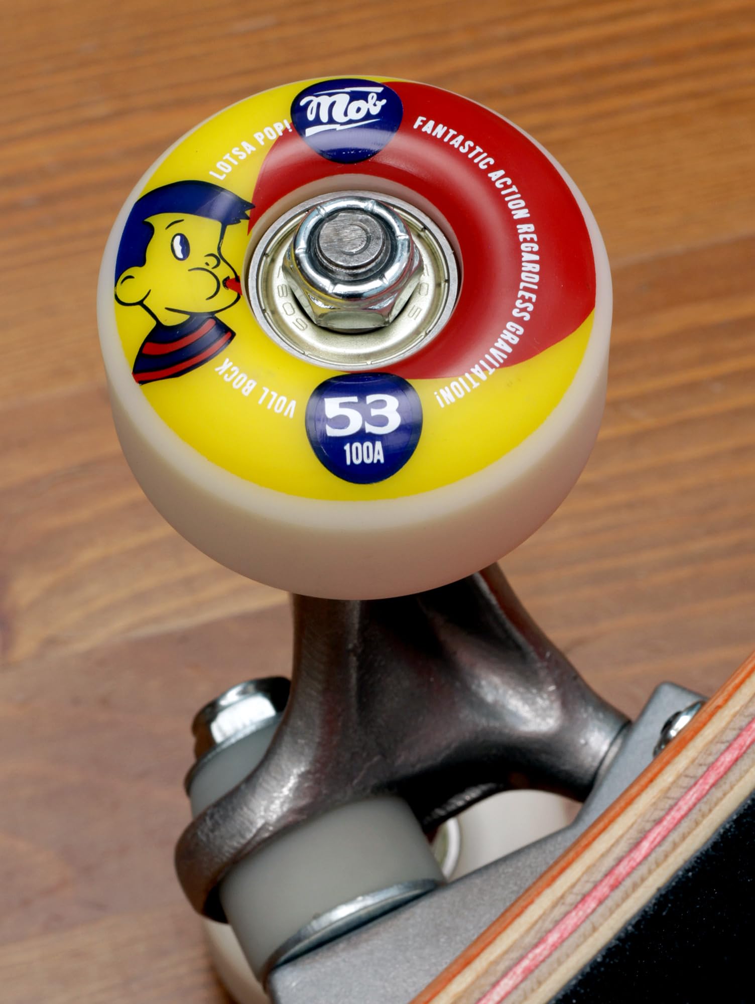 MOB Skateboards Bubble 8.0 – Tavola completa 31 x 8 pollici – Tavola in legno a 7 strati di legno d'acero – già montata – Skateboard per ragazzi, adulti, principianti e professionisti – Arancione