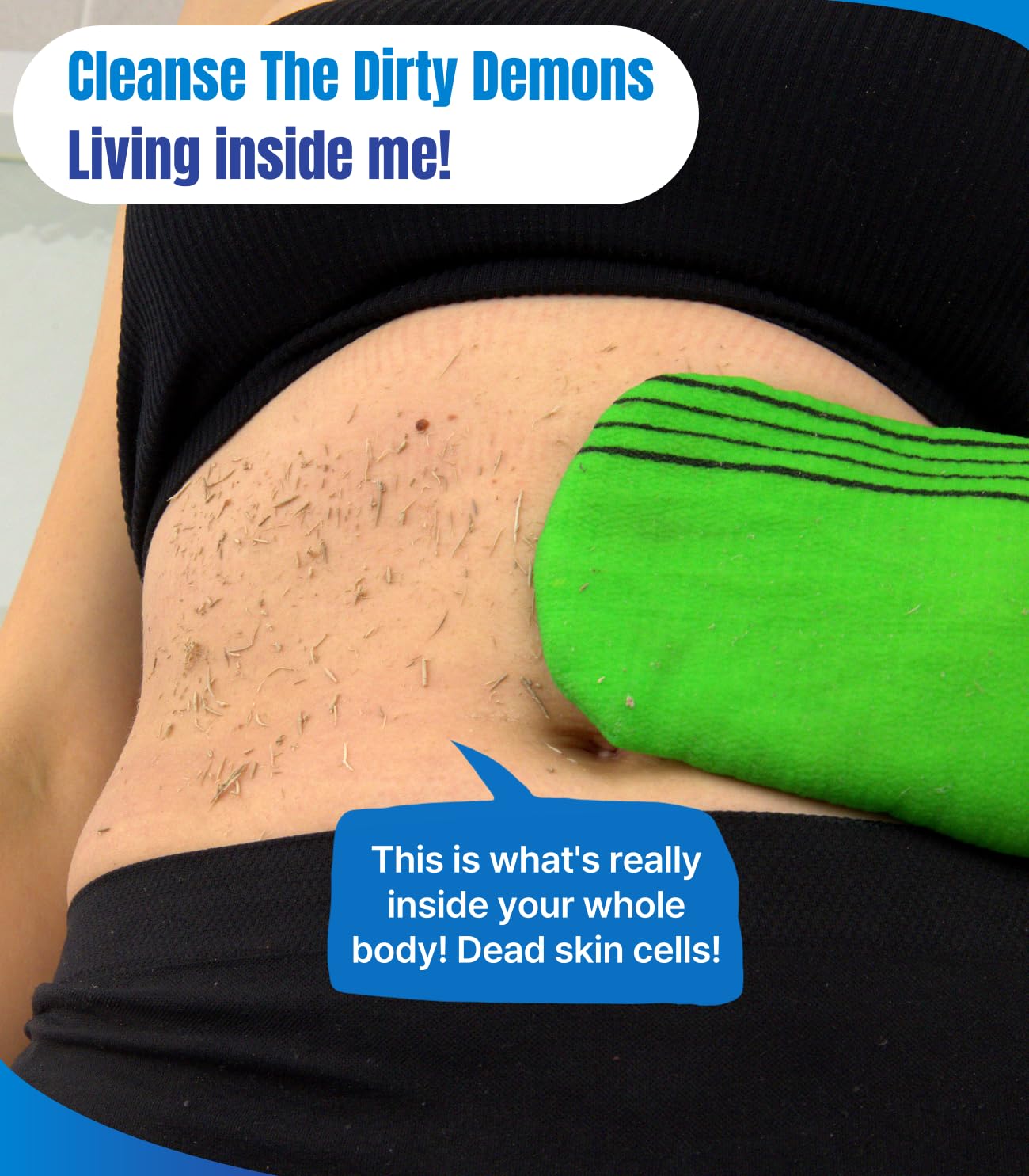 Exfoliating Glove loofah Korean Skin Care face Lip Body Scrub Body wash Dry Brushing Body Brush Bath Towels Foot Back Scrubber scrubbing Bathing Sponge Remover Gloves (5colors, 5pack)