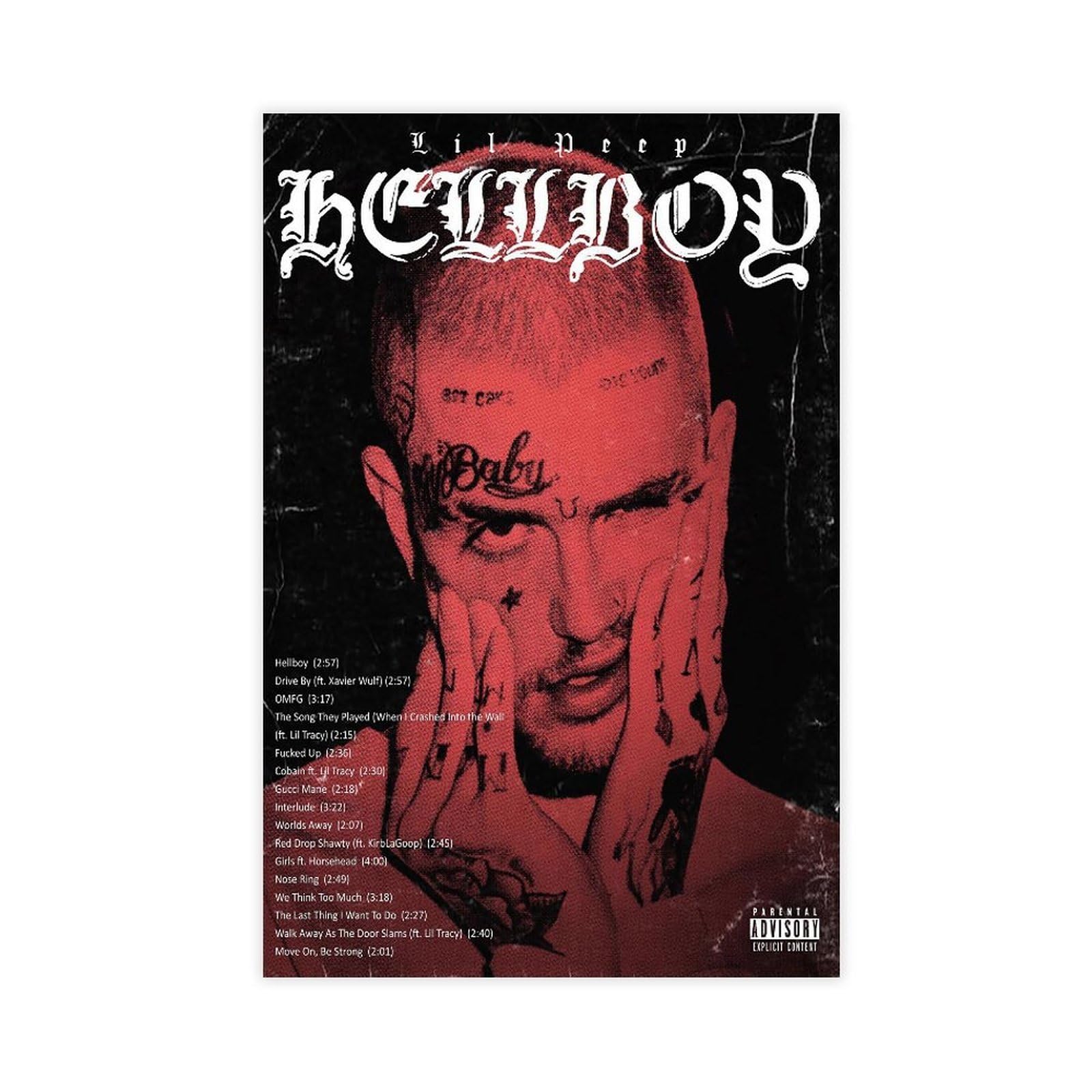 SAOGVDC Rapper Lil Peep Poster (30) Canvas Poster for Home Decor Gift