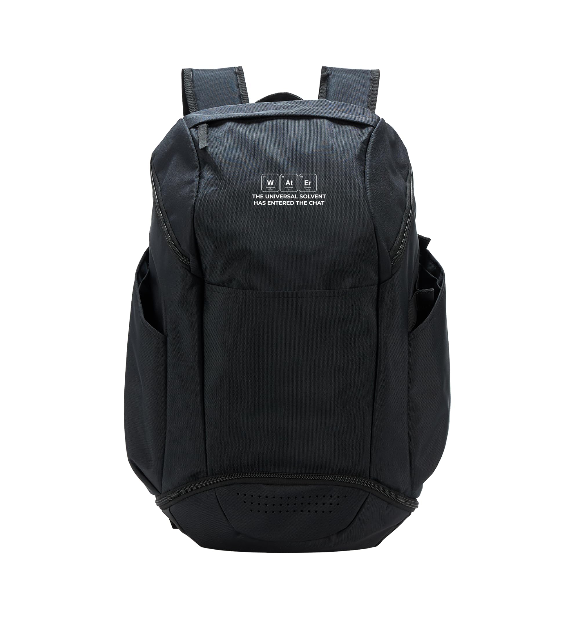 WAtEr Periodic Table Pun Biochem Pre Med Student Design Sport Backpack Black