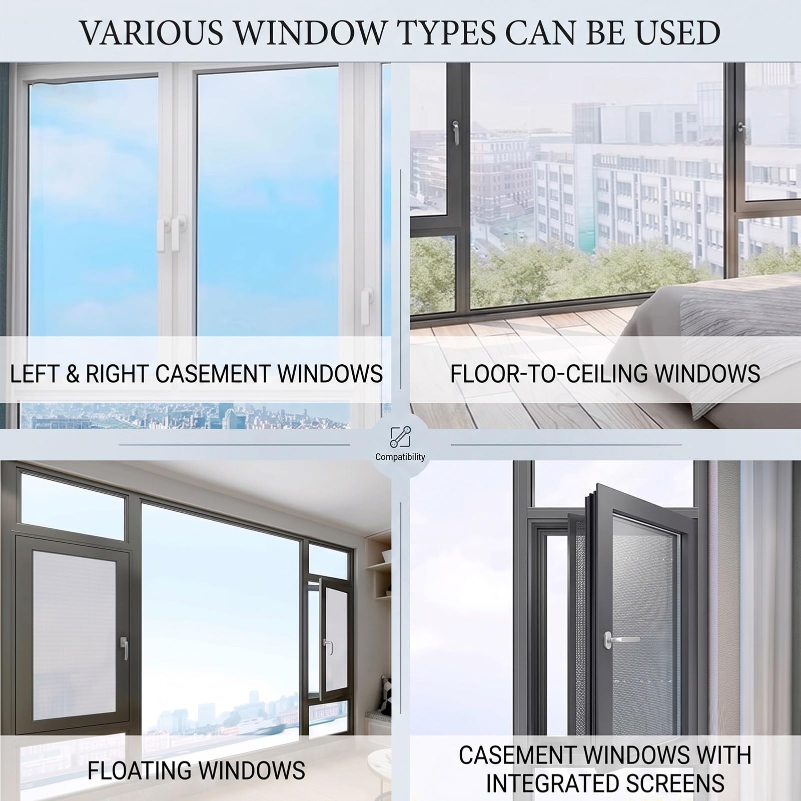 Reja De Ventana Ajustable Sin Taladrar | Barras De Seguridad De Acero Espacio 7cm, Capacidad 250kg Para Casa Y Ventanas Abatibles(39.3x31.4 in)