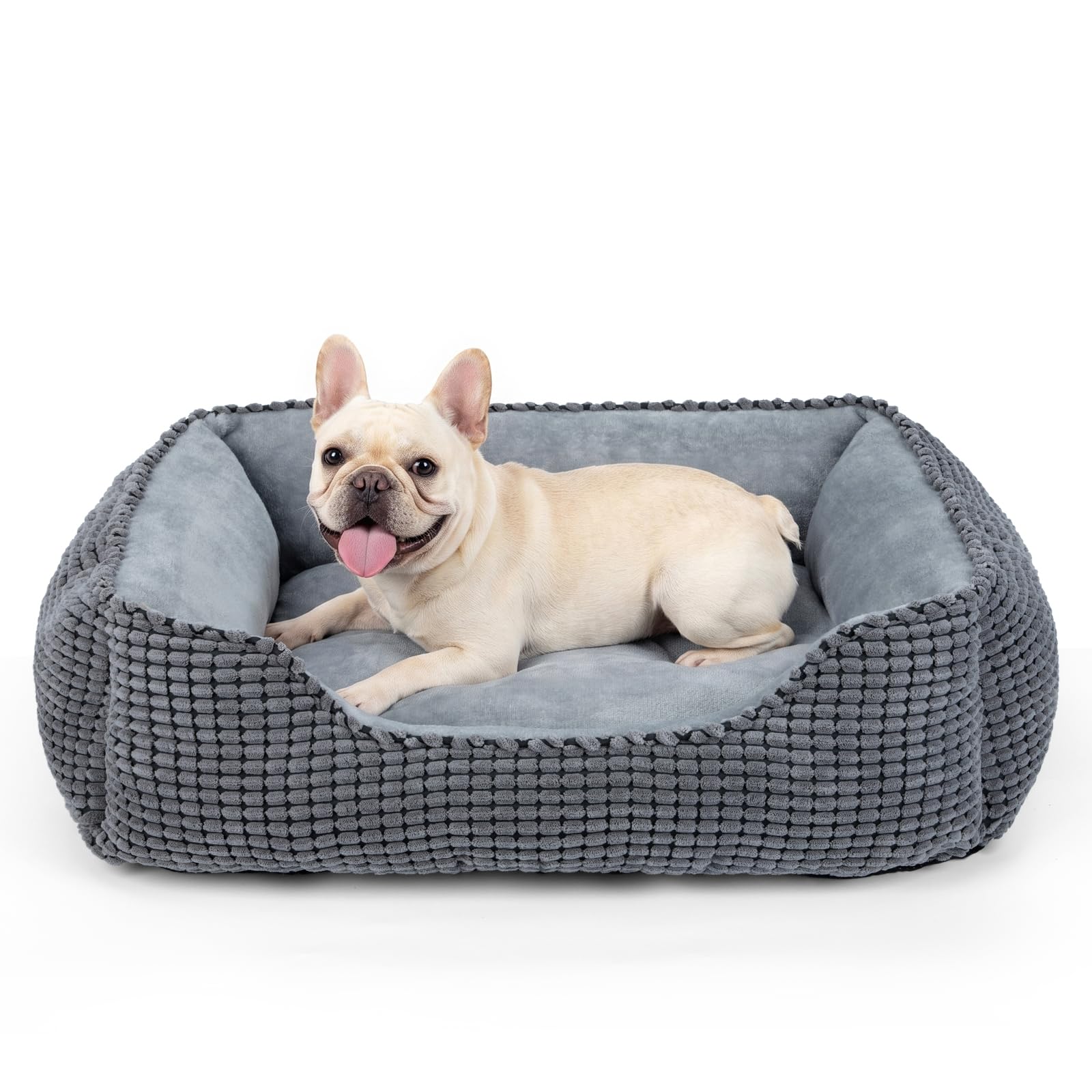 JOEJOY Cama para Perros Pequeños, Cama Perro Lavable, Antideslizante para Pequeños Perros y Gatos, 51x48x15cm