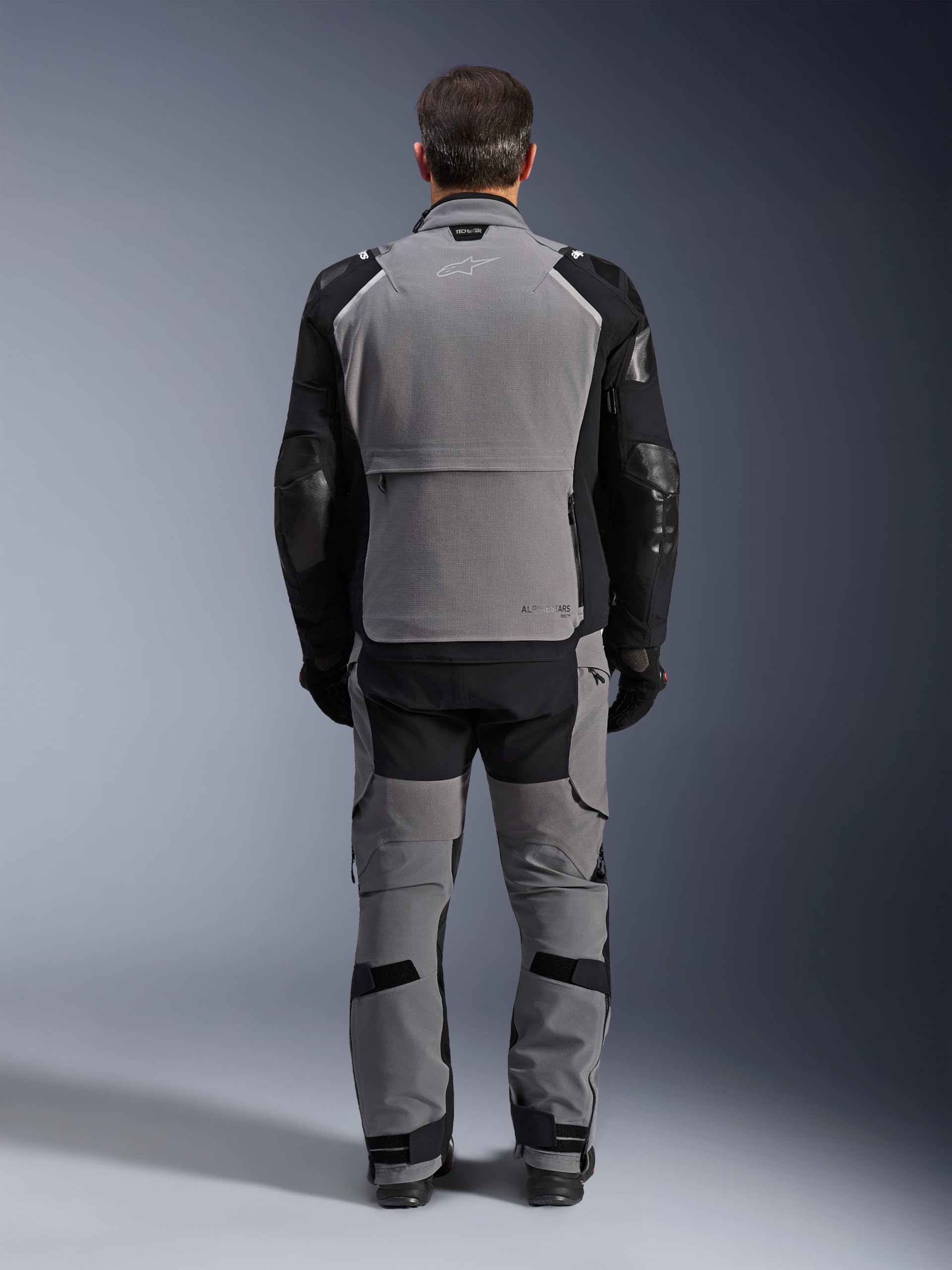Alpinestars Andes Pro Drystar XF wodoodporna kurtka tekstylna motocyklowa, szary/czarny, L