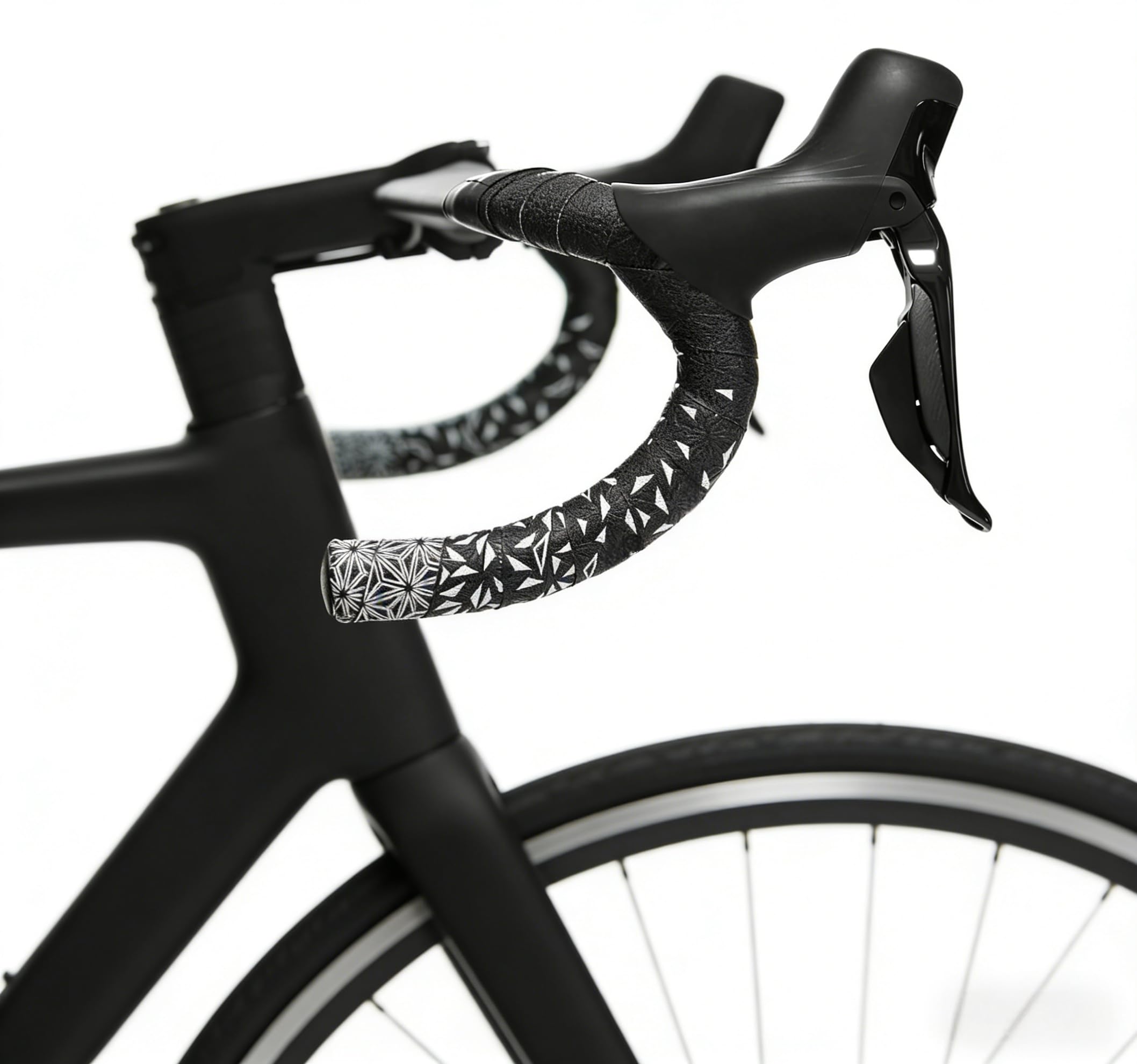 ROSSRORE Road Bike Handlebar Tape, EVA Foam Anti Slip Shock Absorbing Bar Tape, Durable Adhesive Backing for Easy Install, Includes Bar End Plugs & Finishing Tape for Bicycle Cycling