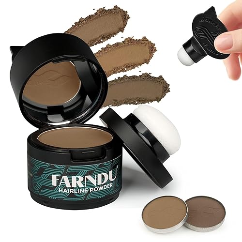 Color de cabello para retoque de raíz, polvo de línea de cabello, cobertura de raíz, corrector de color de cabello, 3 tonos claro, medio, marrón