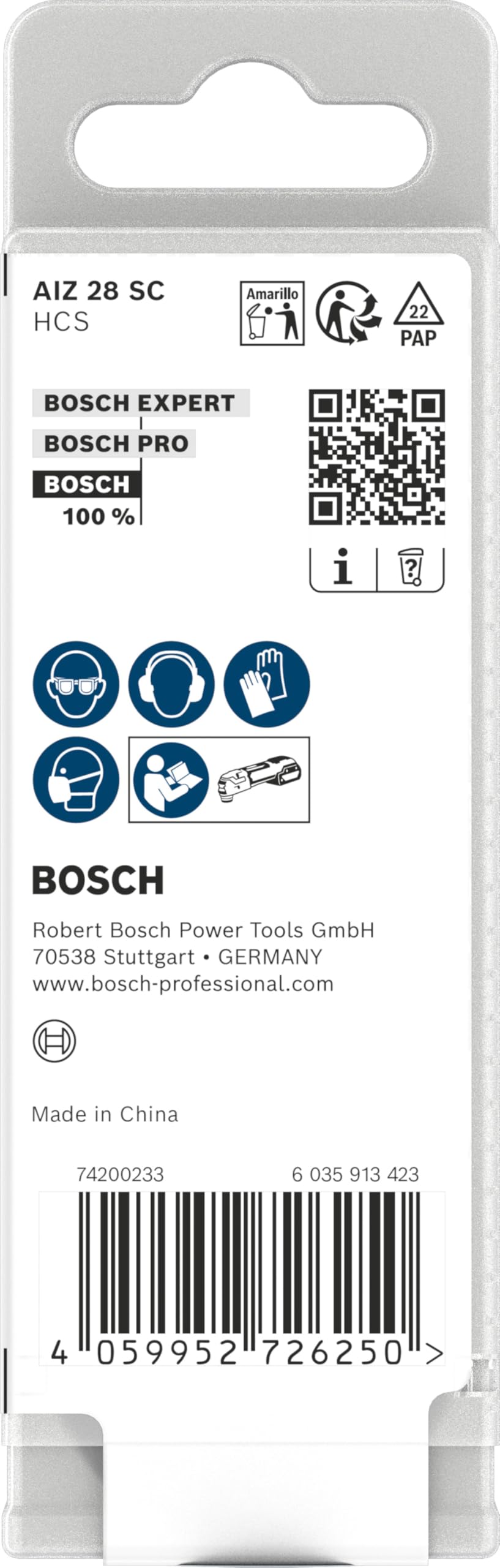 Bosch 10x Couteau à mastic AIZ 28 SC (pour Silicone, Laine minérale, Largeur mm, Professional Accessoire Outil multifonction)