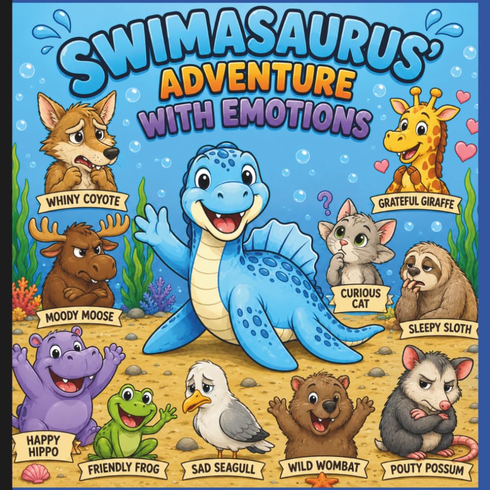 Swimasaurus' Adventure with Emotions: Helping Little Hearts Understand Big Feelings