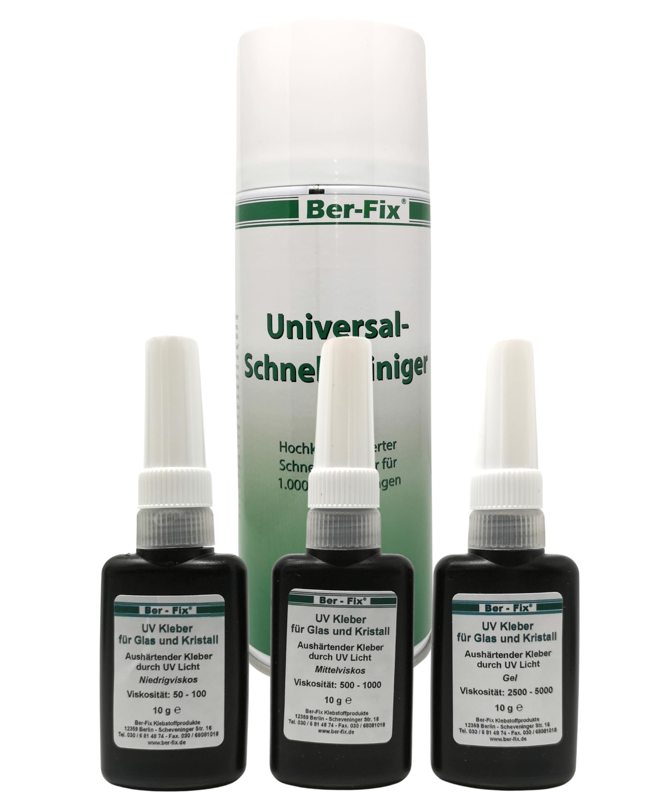 Ber-Fix Industriekleber mittelviskos 10g mit Universalreiniger