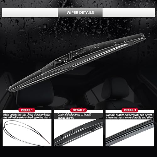 Miniatura 4 de Juego de limpiaparabrisas trasero - Repuesto para Mazda CX-3 CX3 2016 2017 2018 2019 2020 2021