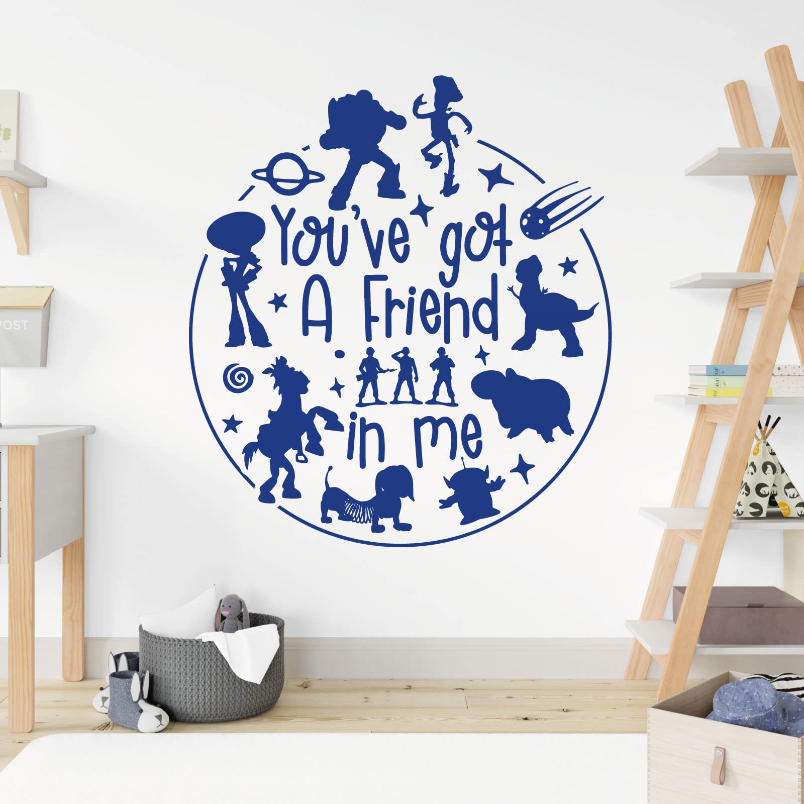 You've Got a Friend in Me - Story Inspired Children's Vinyl Wall Decal Sticker [XXLarge] [Mid Blue]