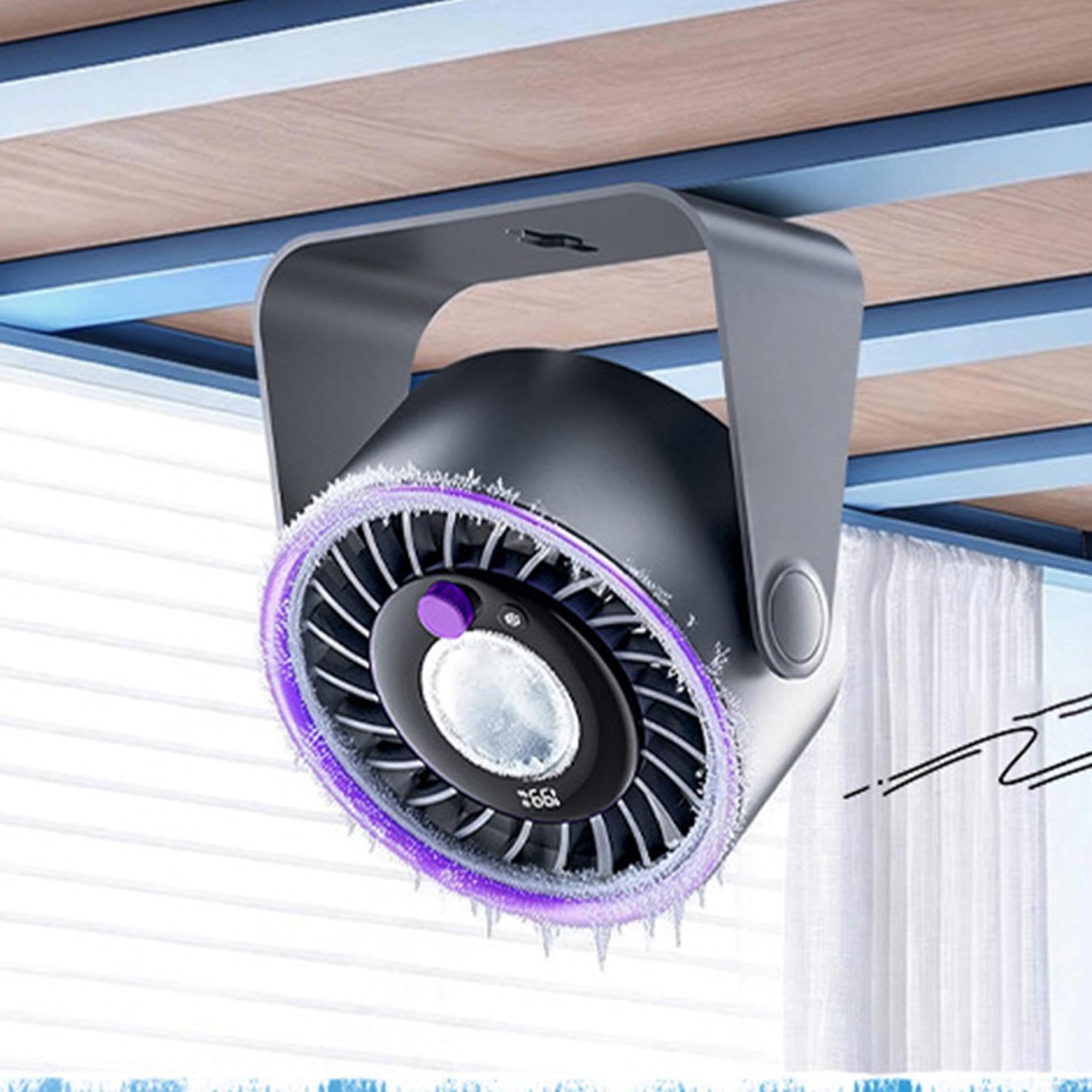 Ventilatore da tavolo portatile USB, ricaricabile, silenzioso, regolabile, leggero, per casa, ufficio, camera da letto, all'aperto, campeggio, viaggi, uso interno/esterno