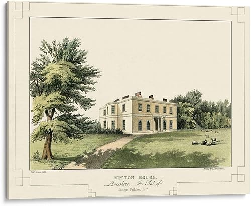 Canvas Lab Lancashire Castles I by C.J. Greenwood 32 x 24 in Canvas Print Wall Art Architecture, Scenery Wall Decor for Bedroom, Living Room or