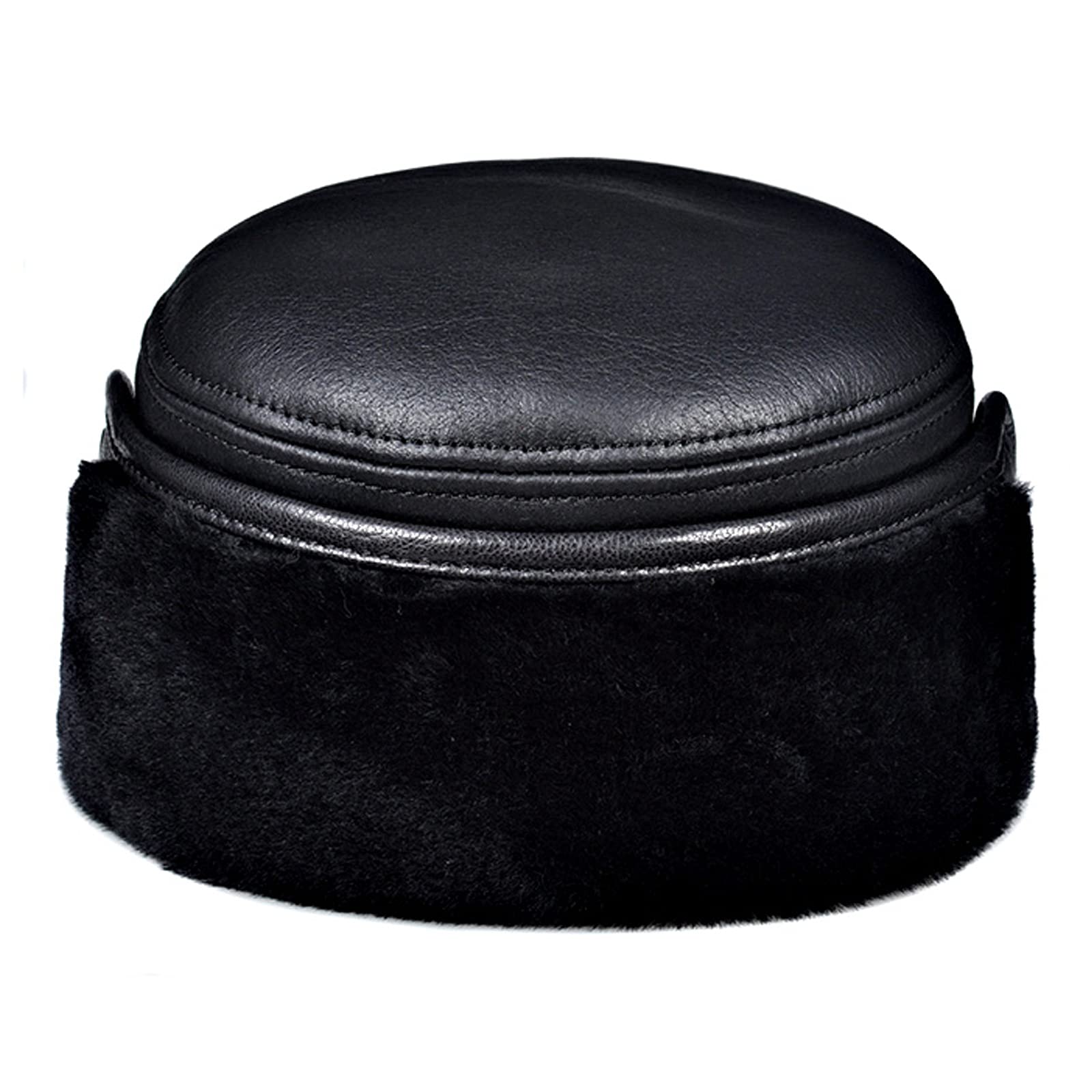 G&F Cappelli Aviatore Pelle Uomo Cappello Bomber con Paraorecchie Trapper Berretto Tieni Caldo l'inverno Cappellino Baseball