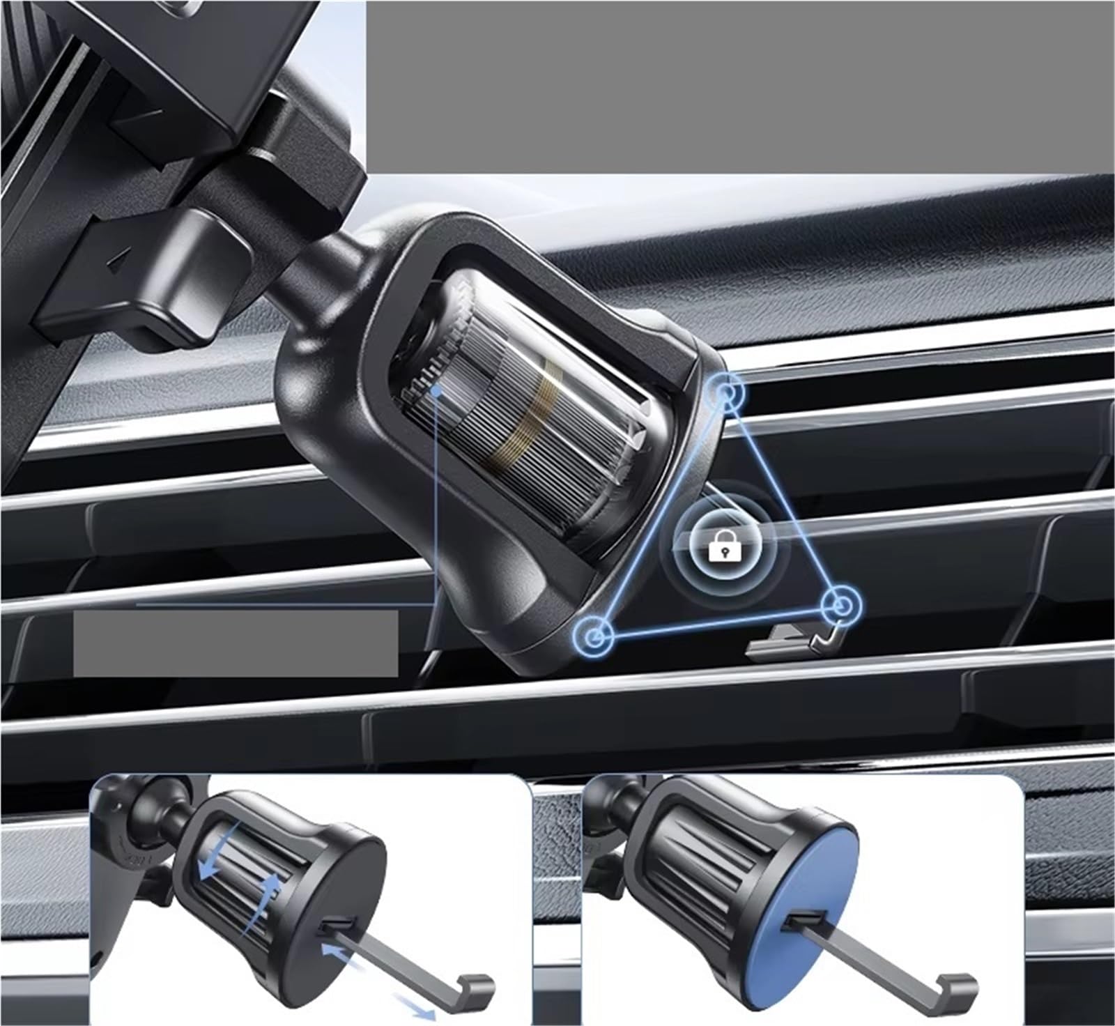 Per Samsung Universale Joyroom Supporto Per Telefono Per Auto Presa D'aria Mani Universale Supporto Per Cellulare 360 ° Rotazione Accessori Porta Cellulare Auto(Dashboard)
