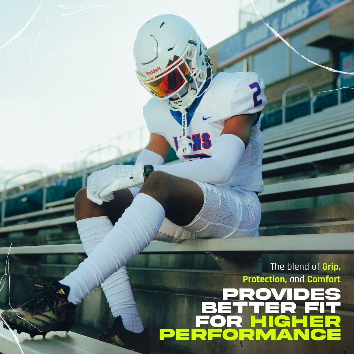 We Ball Sports Scrunch Football Socks, Extra Long Padded Sports Socks for Men & Boys - Image 5