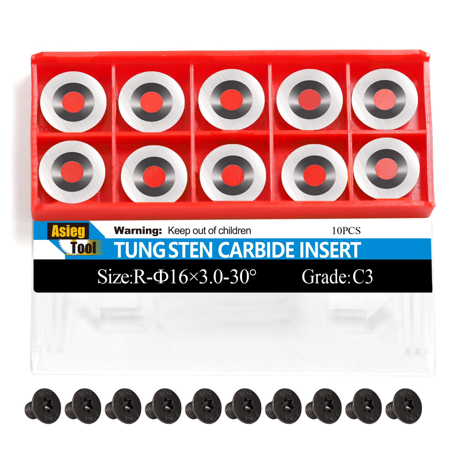 Amazon | Asieg Tool Ci0 16mm 丸形超硬インサート カッター ナイフ