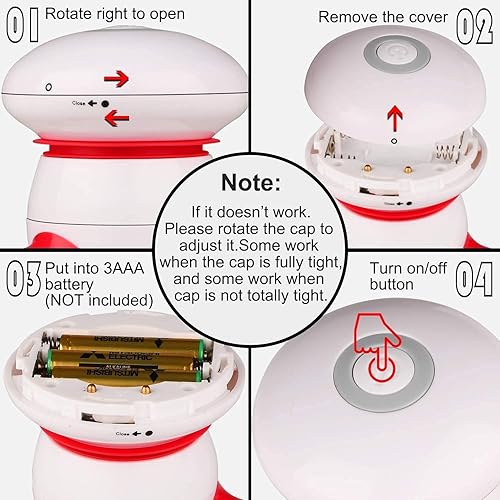 Miniatura 5 de cotsoco Masajeador de mano, mini masajeador corporal vibratorio portátil con luz LED para mano, cabeza, cuello, espalda, piernas, brazos, liberación