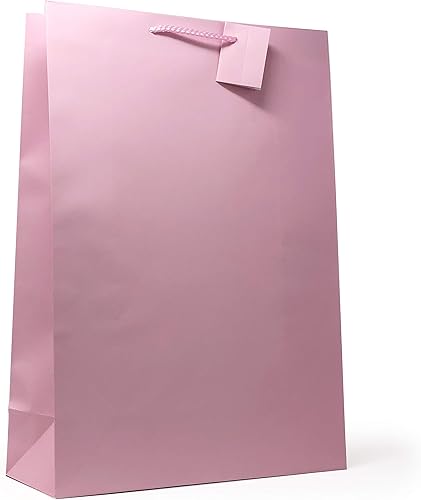 Miniatura 10 de Allgala Paquete de 12 bolsas de regalo de papel de color sólido de primera calidad (17 pulgadas XL-rojo-GP50053)