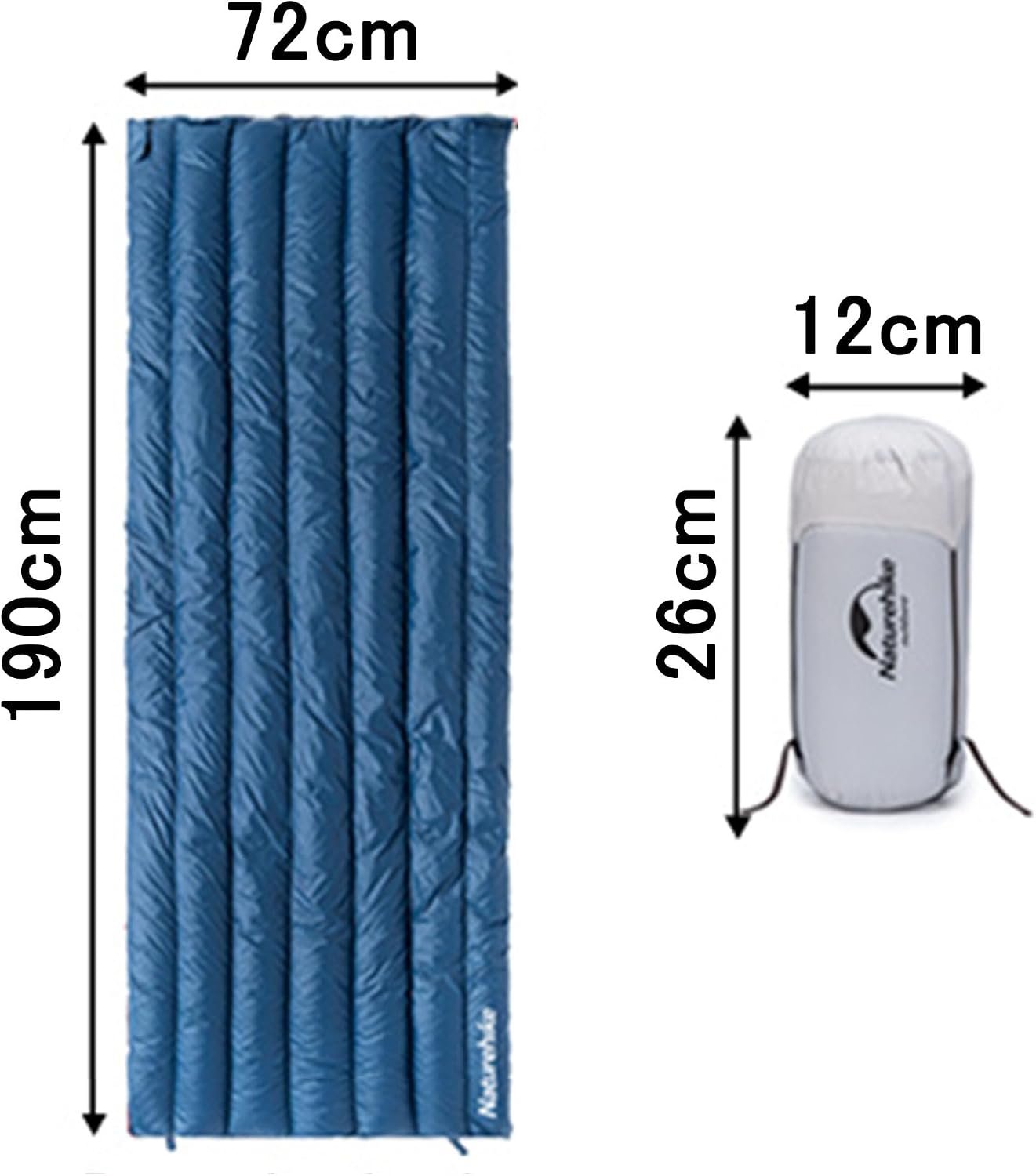 Naturehike 【CW280/295】 封筒型シュラフ 超軽量 85%含羽量 Naturehike 【CW280/295】 封筒型シュラフ 超軽量 85%含羽量