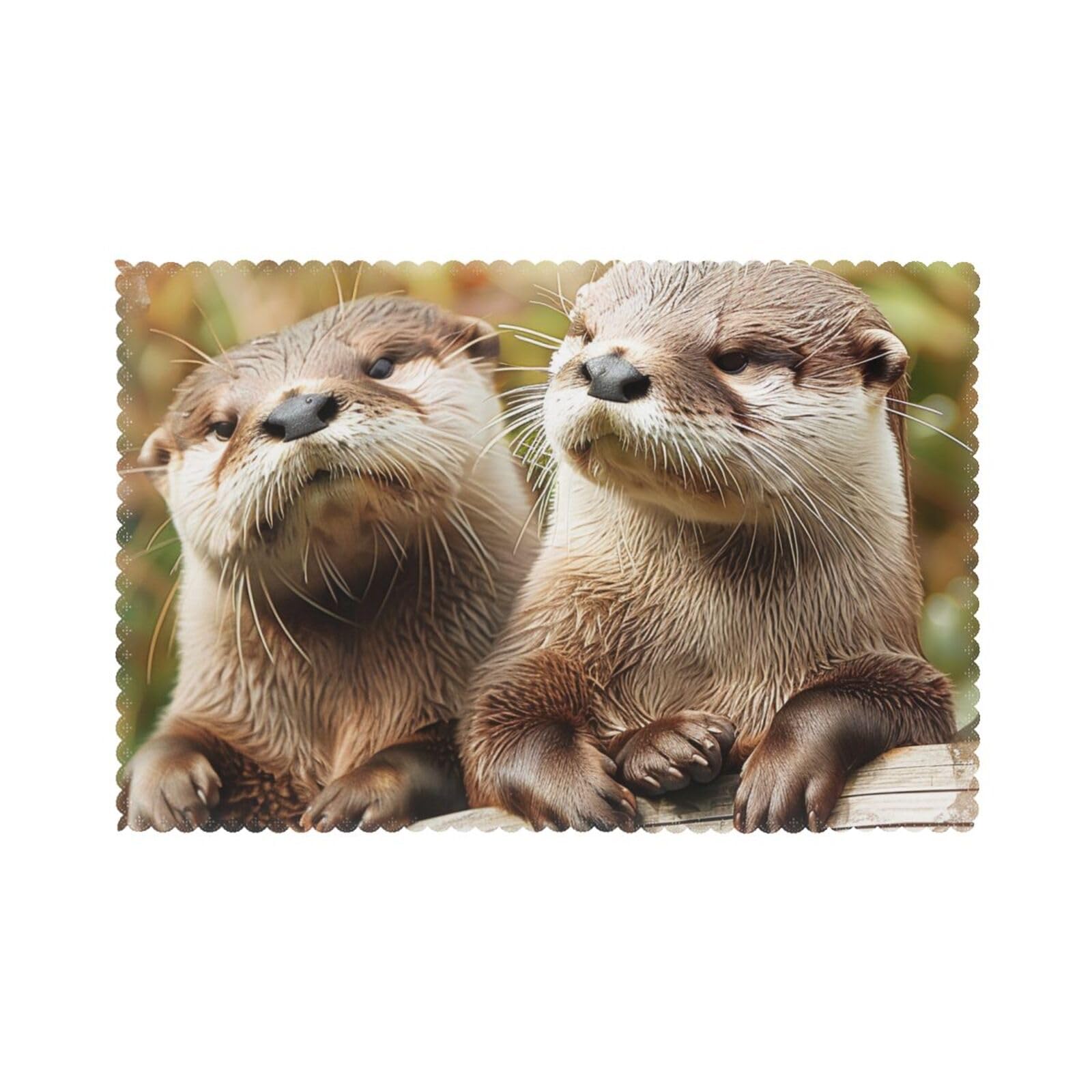 Set de table loutre antidérapant anti-tache pour enfant