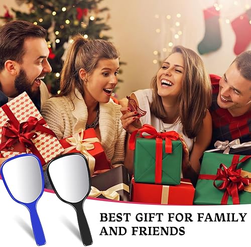 Miniatura 8 de 49 piezas de espejo de mano con mango a granel, espejo de viaje compacto de plástico, pequeño espejo de mano portátil cosmético cosmético de 6.82 x