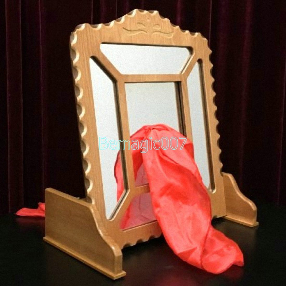 Stage Magic Tricks Deluxe Silk Thru Mirror - Remote Control