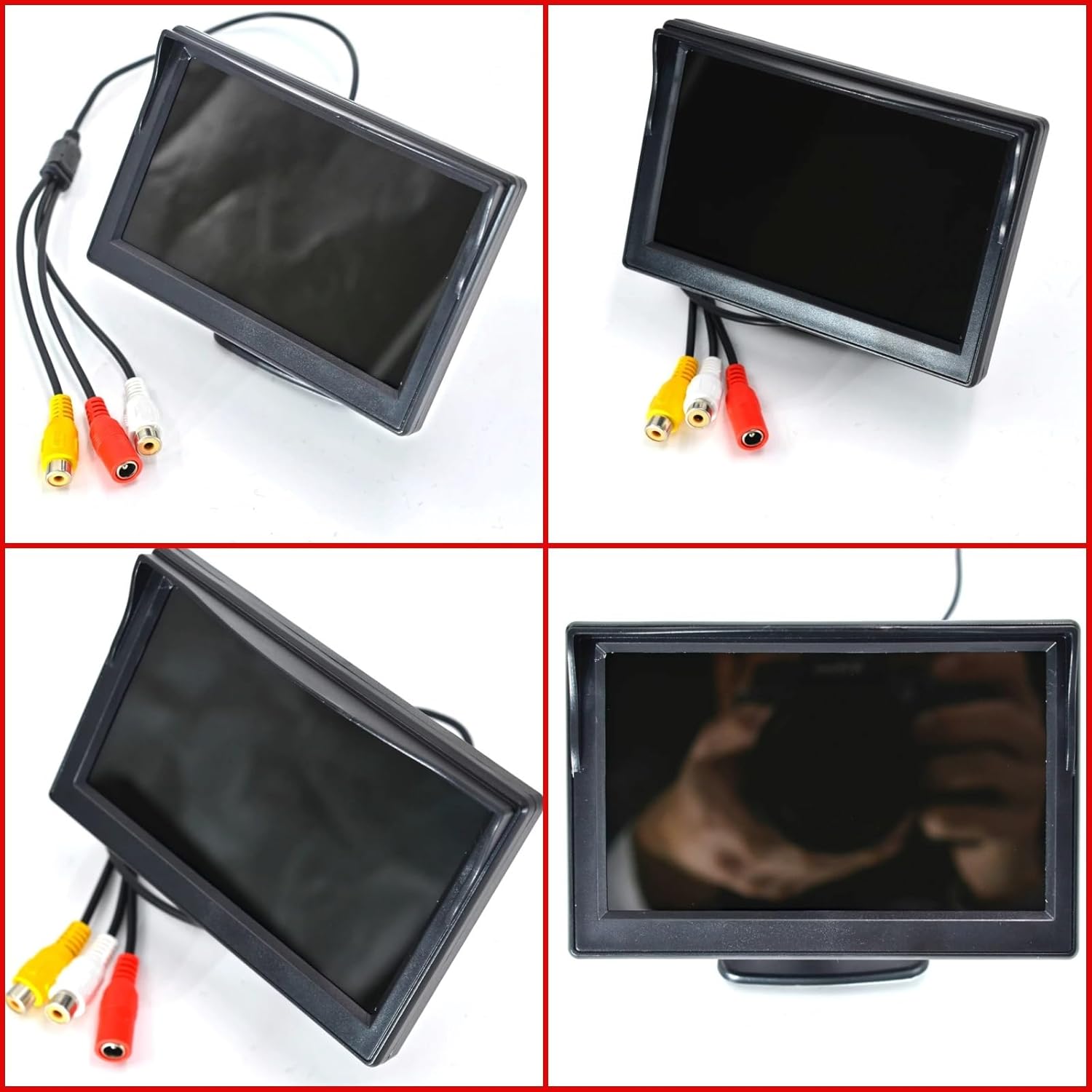 Amazon.co.jp: バックリアカメラ AHD 1080P カーモニター 5インチスクリーン リアビュー リバースカメラ TFT LCD ディスプレイ  HD デジタルカラー 車載カメラ(銀) : 車＆バイク リアビューカメ リアビュー用リバースカメラ TFT 液晶ディスプレイ HD デジタルカラー AHD 1080P 車モニター 5 イン