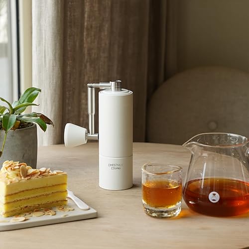 Miniatura 8 de TIMEMORE Molinillo de café manual Chestnut C3S Pro con molinillo de mano de fresas cónicas de acero inoxidable CNC, capacidad de ajuste ajustable