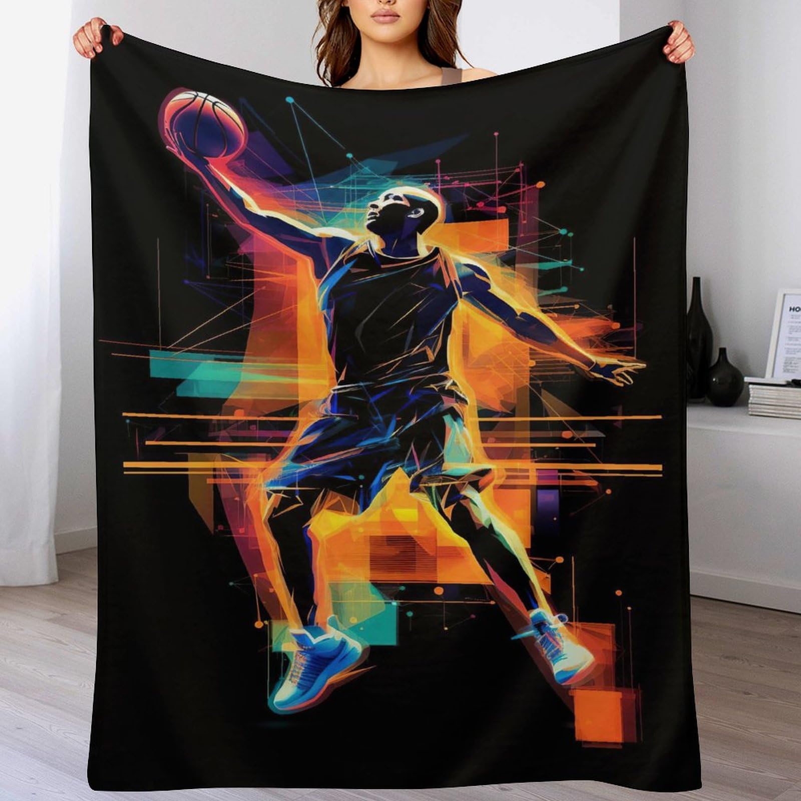 Couverture basket-ball douce et moelleuse pour lutter contre le froid