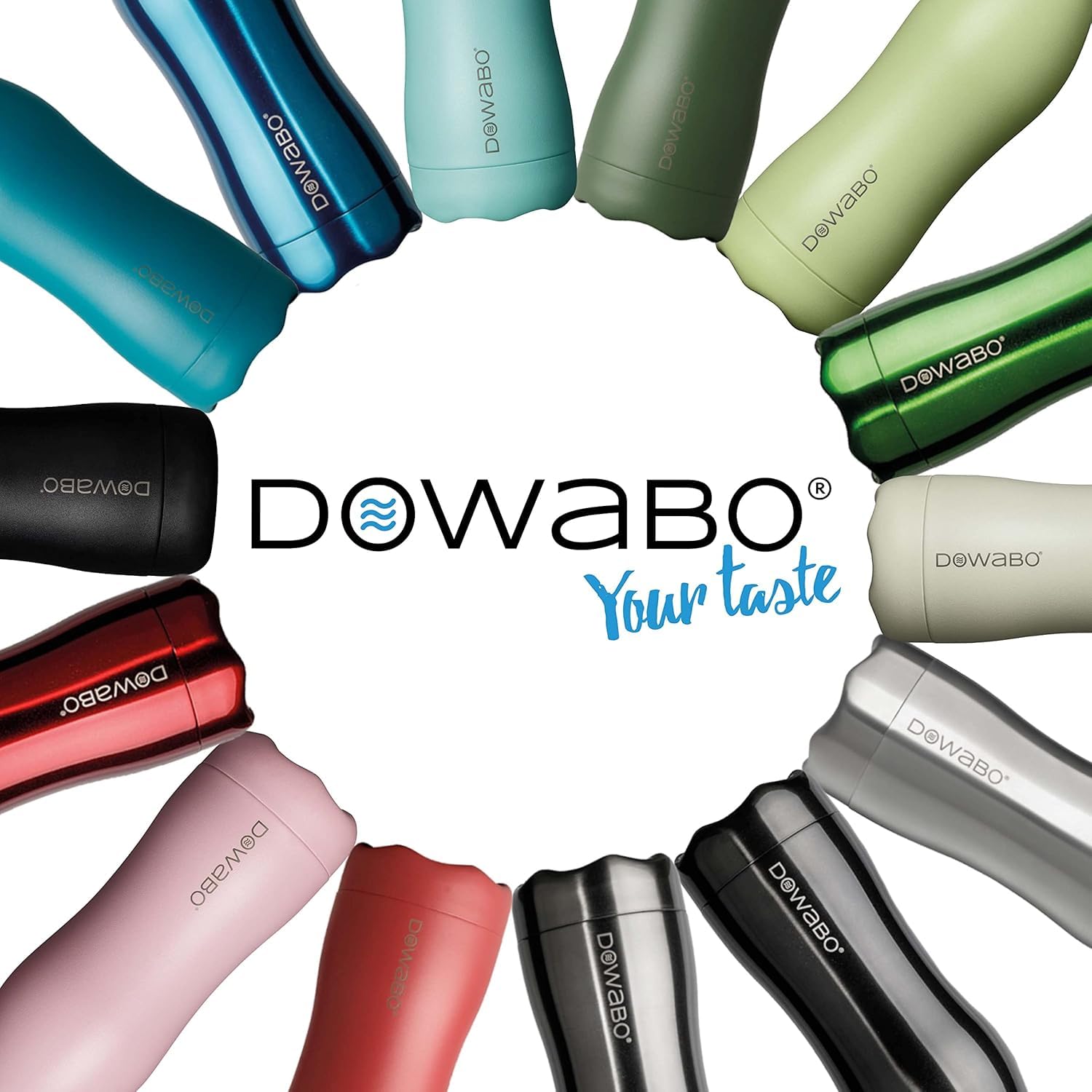 Dowabo Cocktail Collection - kohlensäuredichte Isolierflasche - 12 Std. heiß & 24 Std. kalt