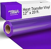 Vista 12 de Frisco Craft Rollos de vinilo HTV – Rollos de vinilo de transferencia de calor para impresiones personalizadas – Rollo HTV mate de 12 pulgadas x 20