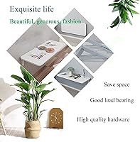 Vista 4 de Mesa plegable montada en la pared, ahorro de espacio, escritorio para computadora, mesa de lavandería, mesa plegable de pared para ropa plegable