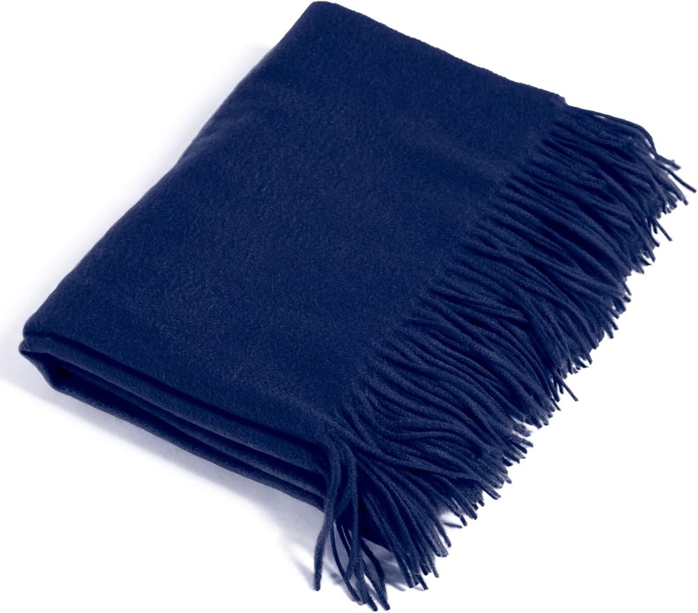 Fishers Finery Cashmere Fringe Throw