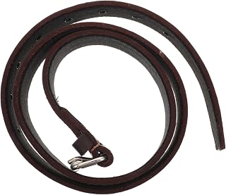 Sosoport cinturón ecuestre cuero de acero inoxidable equipo de montar de cuero Equipo Ecuestre accesorios ecuestres para equipo de entrenamiento de caballos Aleación de zinc Marrón