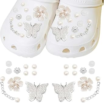 Crystal Diamond Crocs Charms - Glitter Crocs Shoe Accessories for Adults & Kids